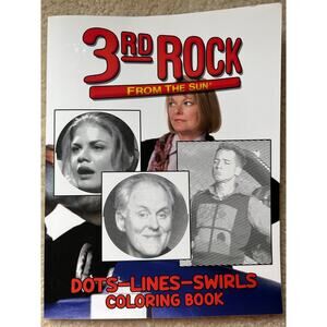 NEW 3rd Rock from the Sun Coloring Book - Dots Lines Swirls